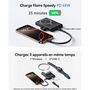 Voir la diapositive 4 : INIU Batterie externe 10 000 mAh MagPro slim noir