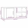 Voir la diapositive 6 : VIDAXL Meubles TV 2 pcs Noir 80x31,5x36 cm Bois d'ingenierie