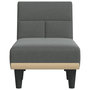 Voir la diapositive 4 : VIDAXL Chaise longue gris fonce tissu