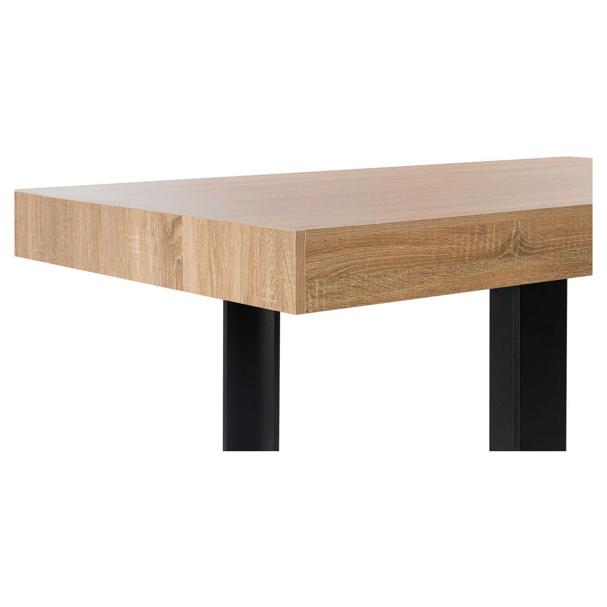 Table de séjour salle à manger fixe style industriel 225 cm MILTON