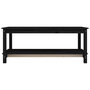 Voir la diapositive 5 : VIDAXL Table basse Noir 110x55x45 cm Bois massif de pin