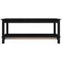 Voir la diapositive 5 : VIDAXL Table basse Noir 110x55x45 cm Bois massif de pin
