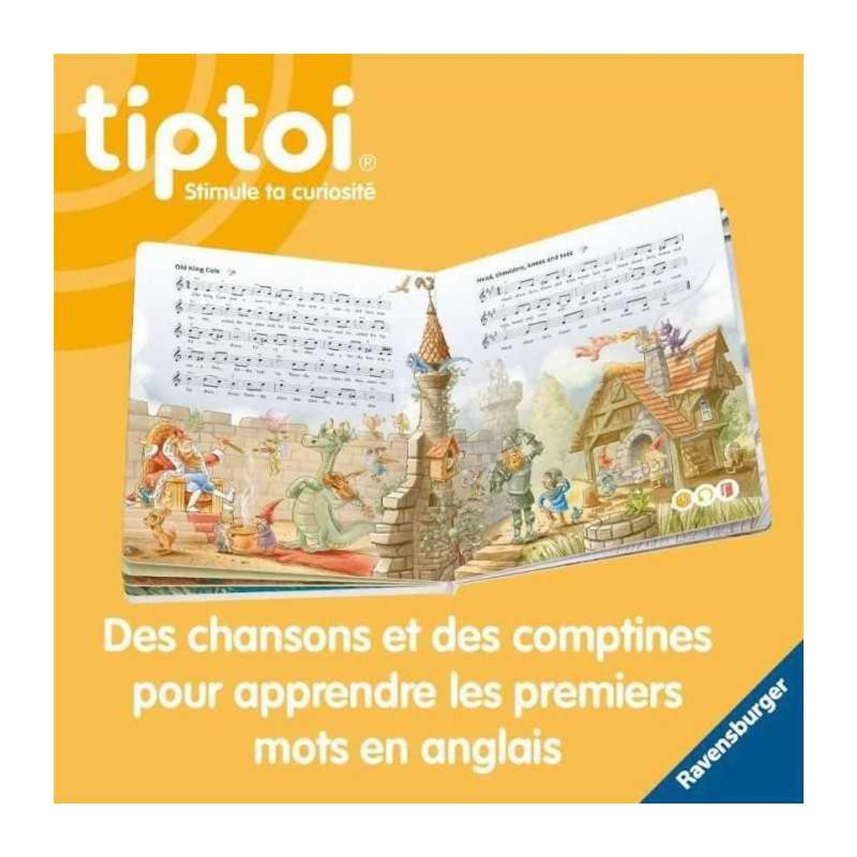 RAVENSBURGER tiptoi L'encyclopédie des p'tits curieux, Livre interactif, Jeu éducatif électronique sans écran, Des 4 ans, 13099017, Raven