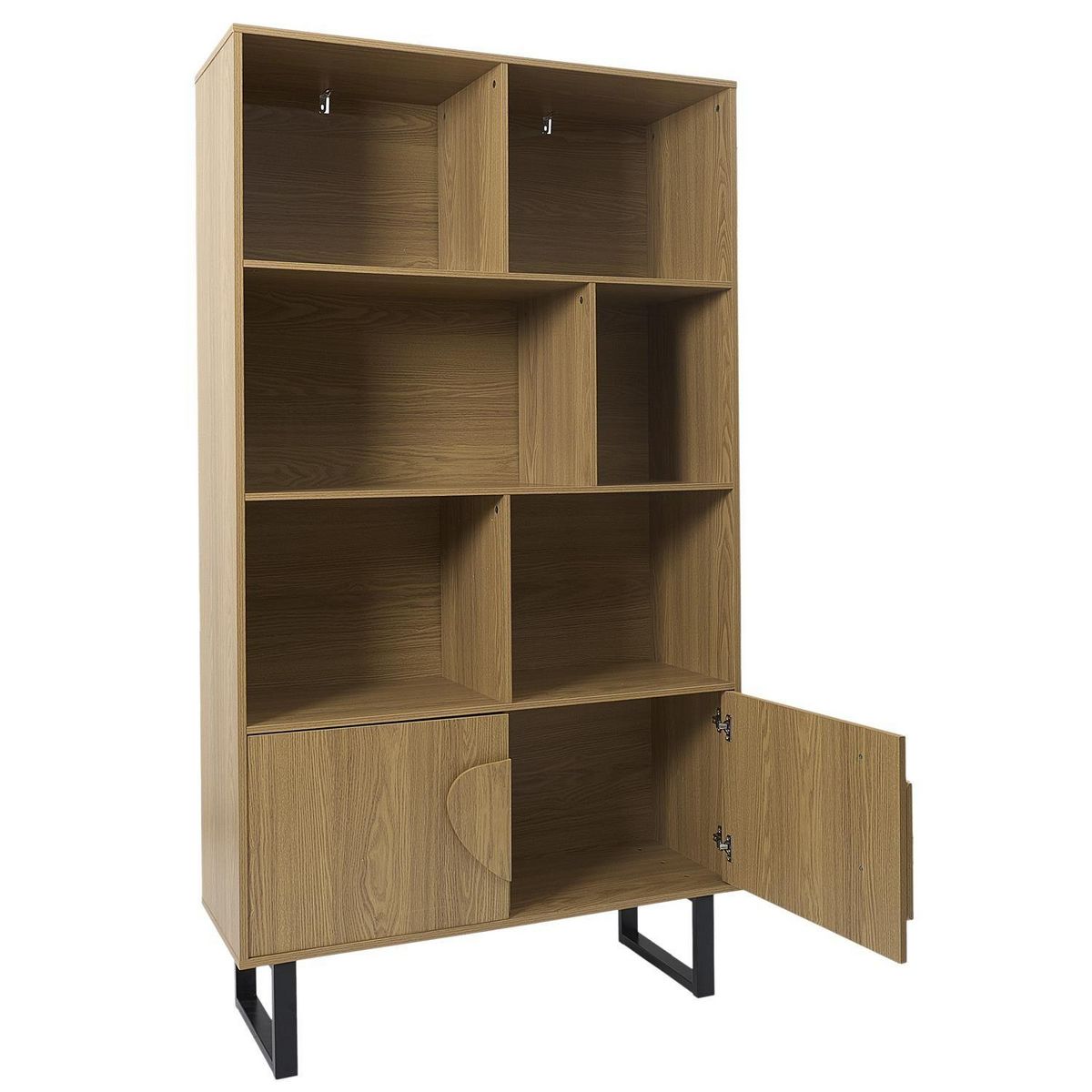 The Home Deco Factory Bibliothèque 2 portes en bois CALYPSO - Marron