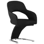 VIDAXL 3056604 Dining Chairs 6 pcs Black Faux Leather (3x287782)