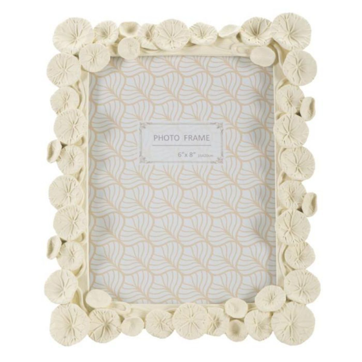 Paris Prix Cadre Photo Déco Fleurs  Lotus  15x20cm Crème