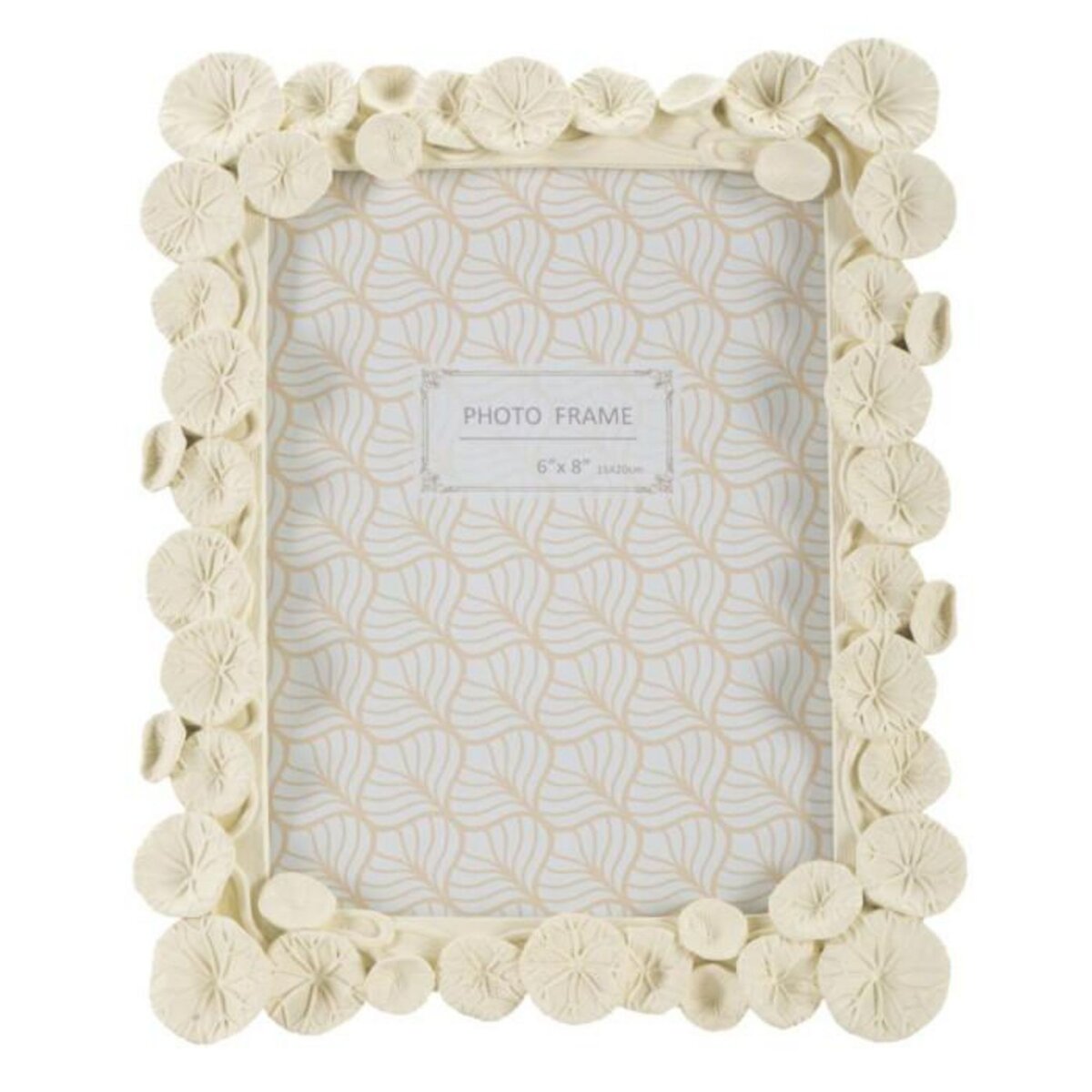 Paris Prix Cadre Photo Déco Fleurs  Lotus  15x20cm Crème