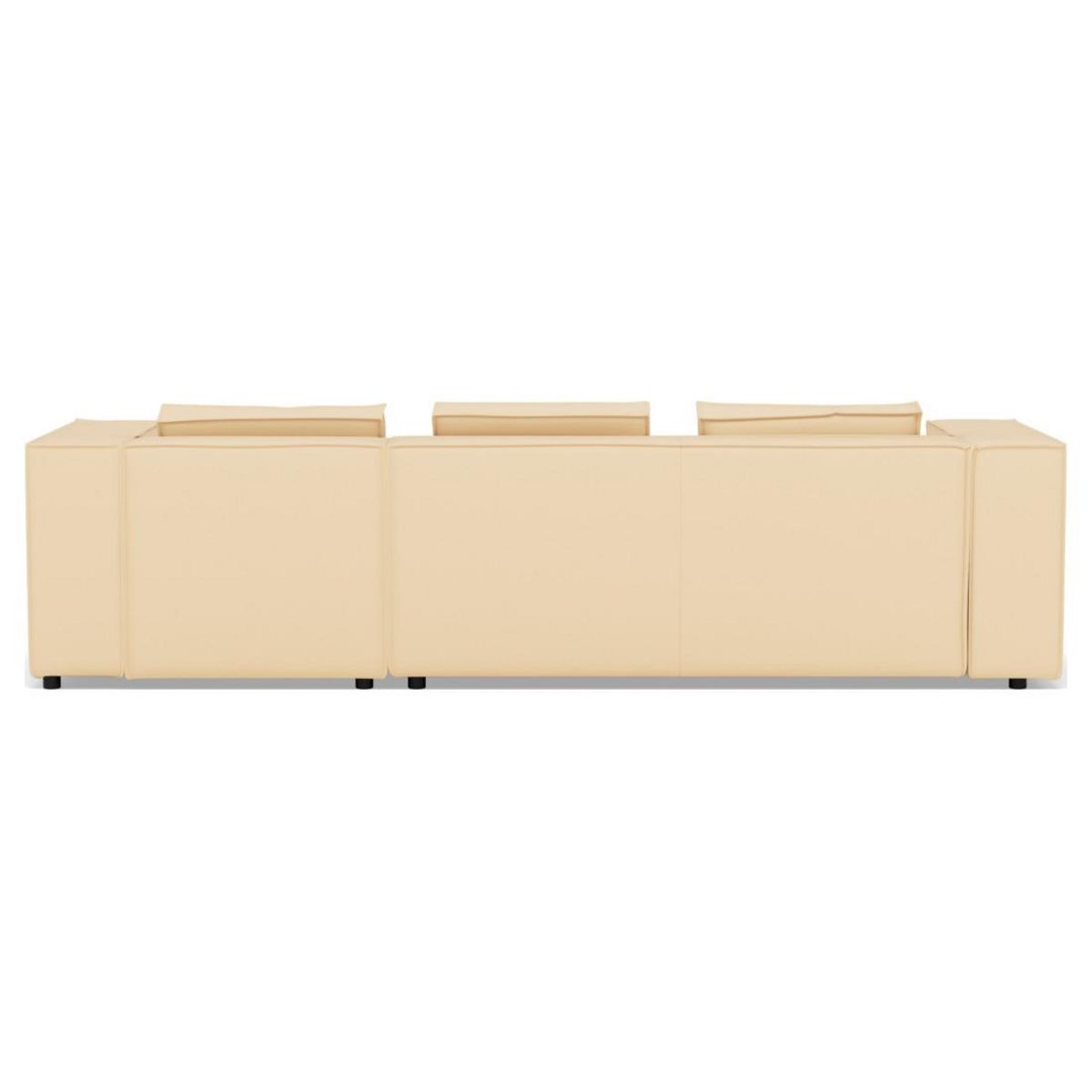 LISA DESIGN Stella - canapé d'angle droit 4 places en simili