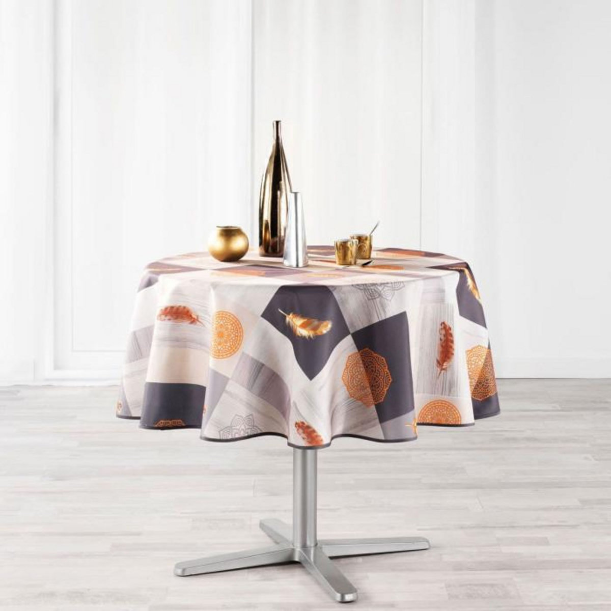 Paris Prix Nappe Ronde à Motifs  Galio  180cm Multicolore