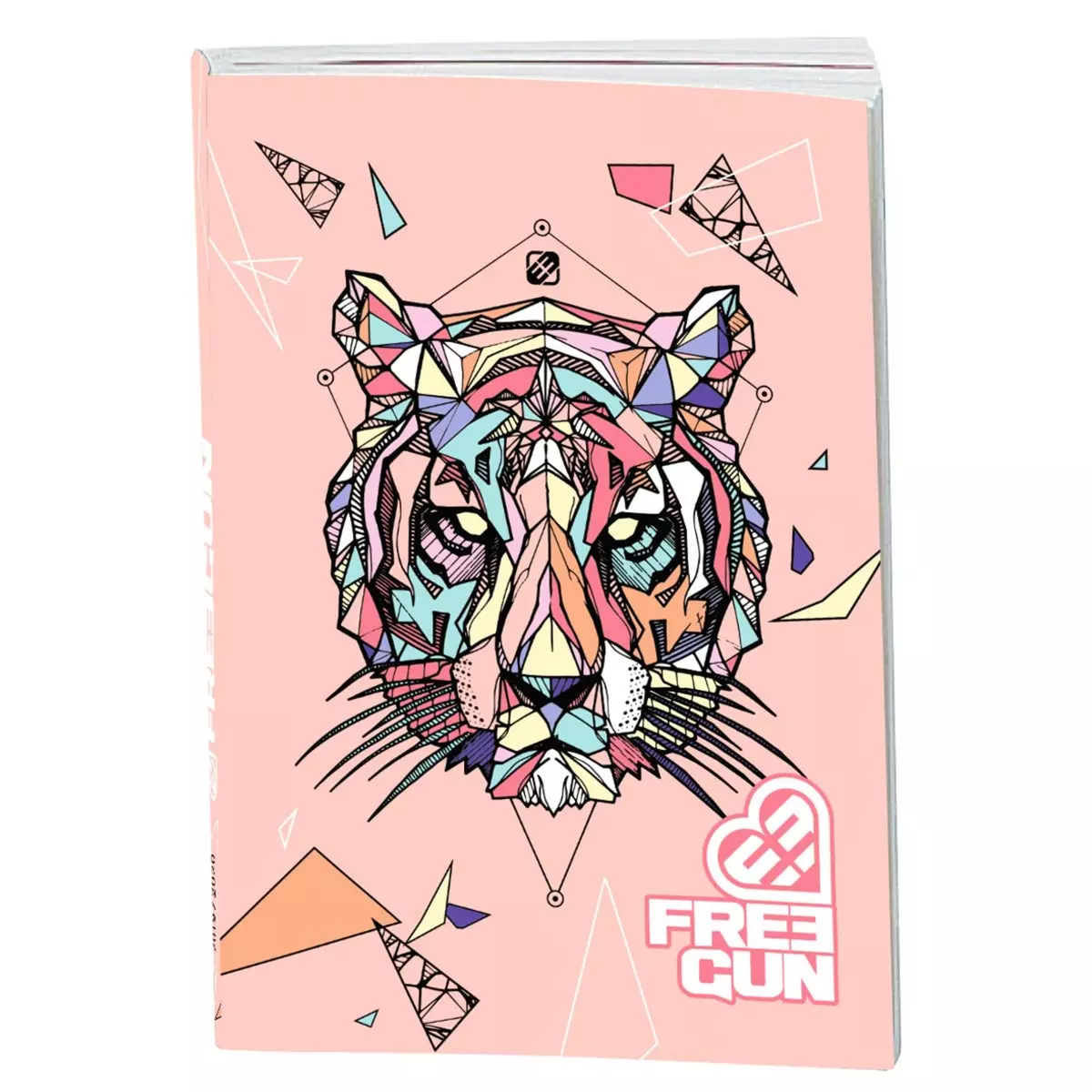  Agenda scolaire journalier fille 12x17cm - couverture souple - Miss Freegun rose dessin tigre 2019-2020