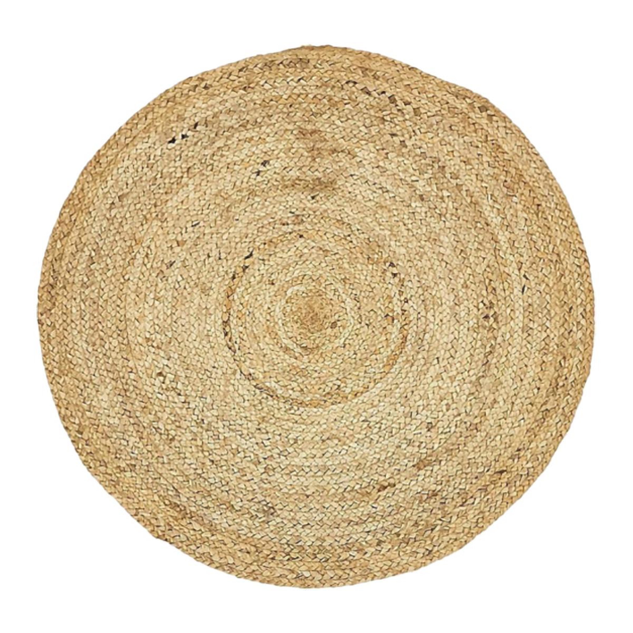 Voir la diapositive 1 : FUTURE HOME Tapis déco rond en jute