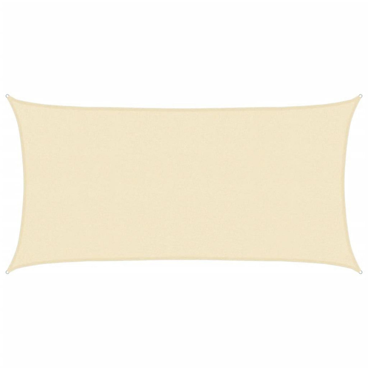 VIDAXL Parasol en PEHD rectangulaire 2x4 m Creme