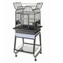 Voir la diapositive 1 : Strong Strong Cage pour perroquet Villa Gaia Gris metallise 56x43x160 cm