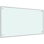 Voir la diapositive 1 : VIDAXL Dosseret de cuisine Blanc 90x50 cm Verre trempé