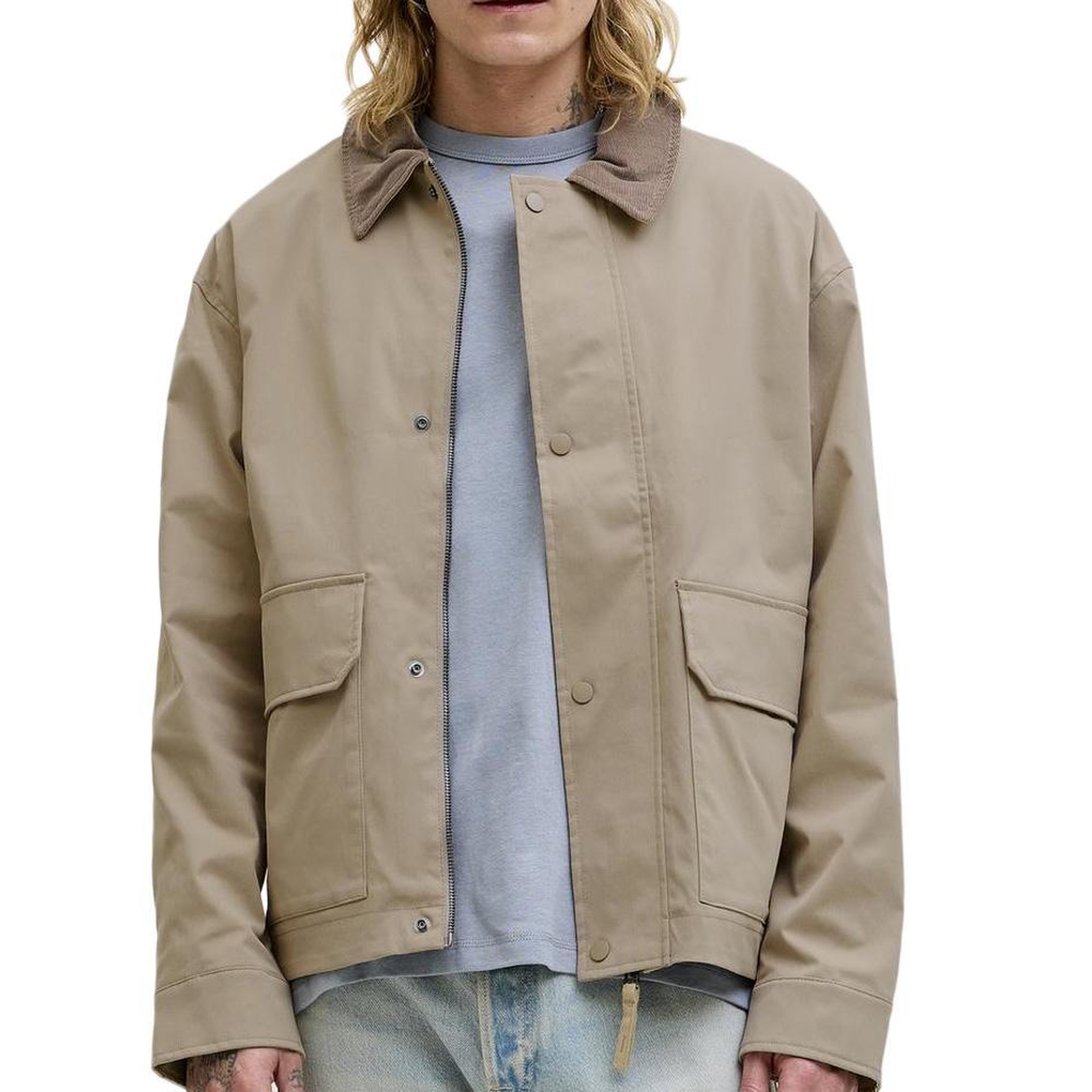 Jack & Jones Veste Beige Homme Jack & Jones River. Coloris disponibles : Beige