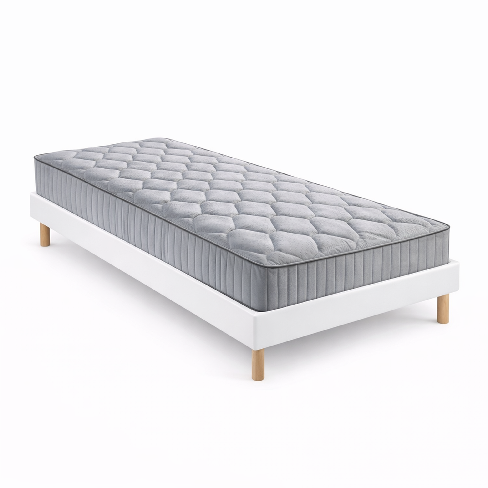Voir la diapositive 2 : KING OF DREAMS Ensemble Sommier Tapissier et Matelas Latex Accueil Moelleux