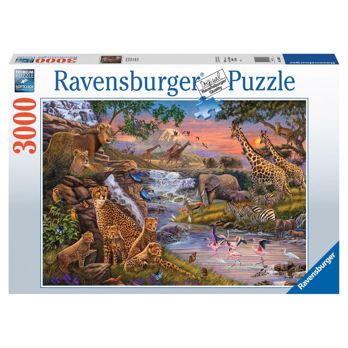RAVENSBURGER Puzzle 3000 pièces Le règne animal