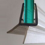 CENTRALE BRICO Joint d'étanchéité double lèvre H.2.5 cm translucide Joint de douche