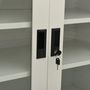 Voir la diapositive 6 : VIDAXL Armoire de bureau Gris clair 90x40x90 cm Acier