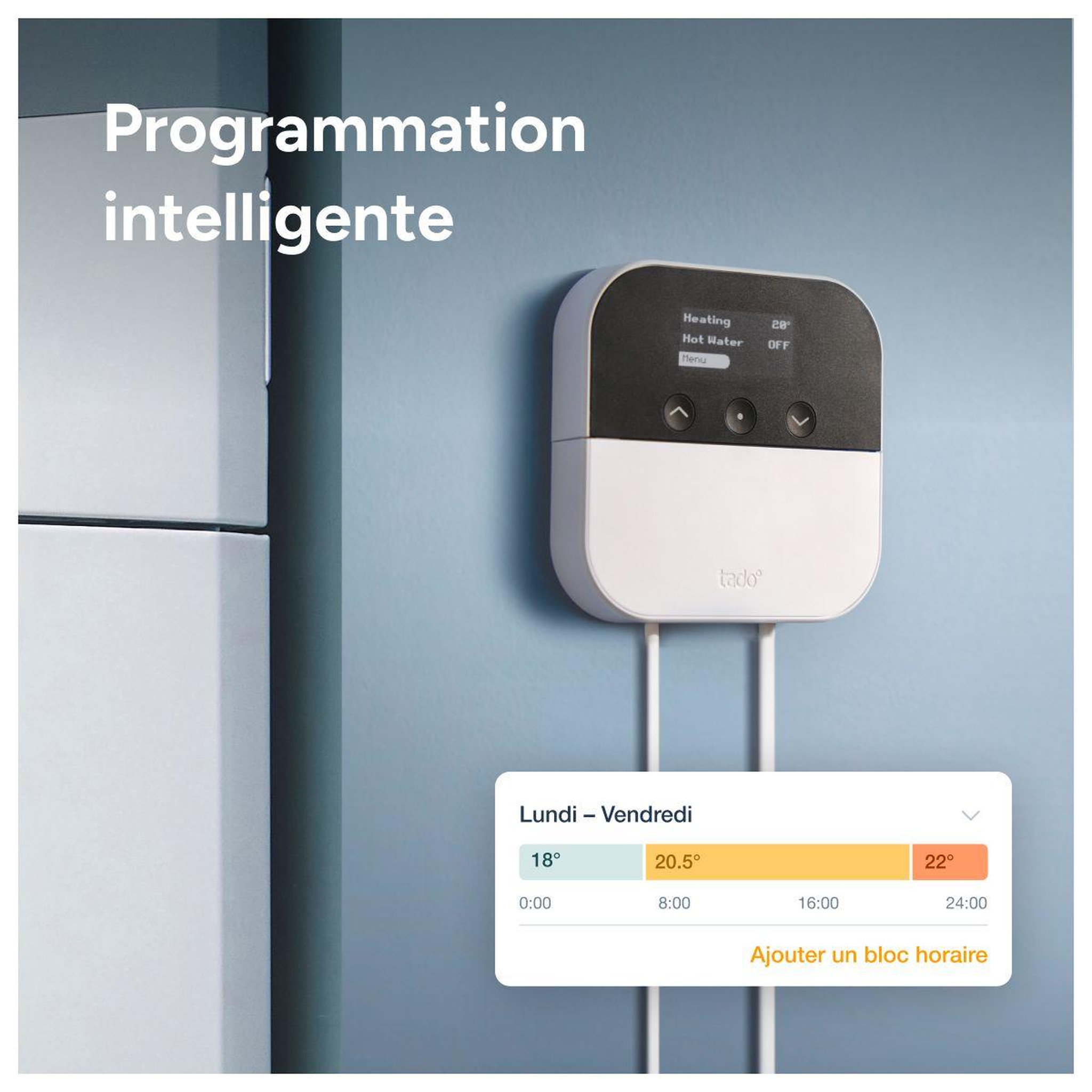 Voir la diapositive 4 : Tado Thermostat connecté kit x sans fil et optimiseur de pac