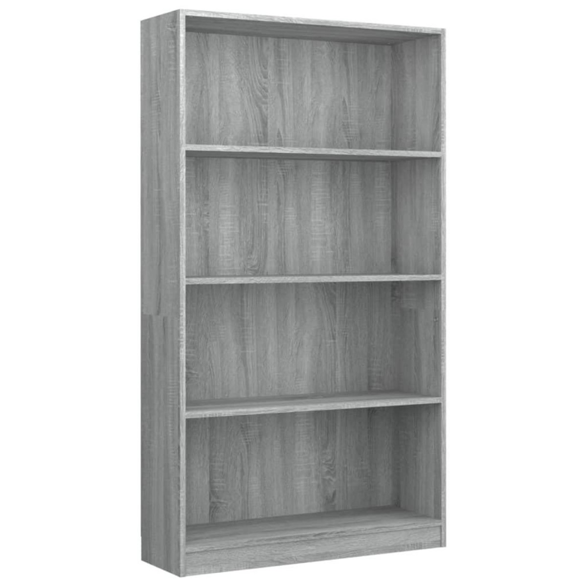 VIDAXL Bibliotheque 4 niveaux Sonoma gris 80x24x142 cm