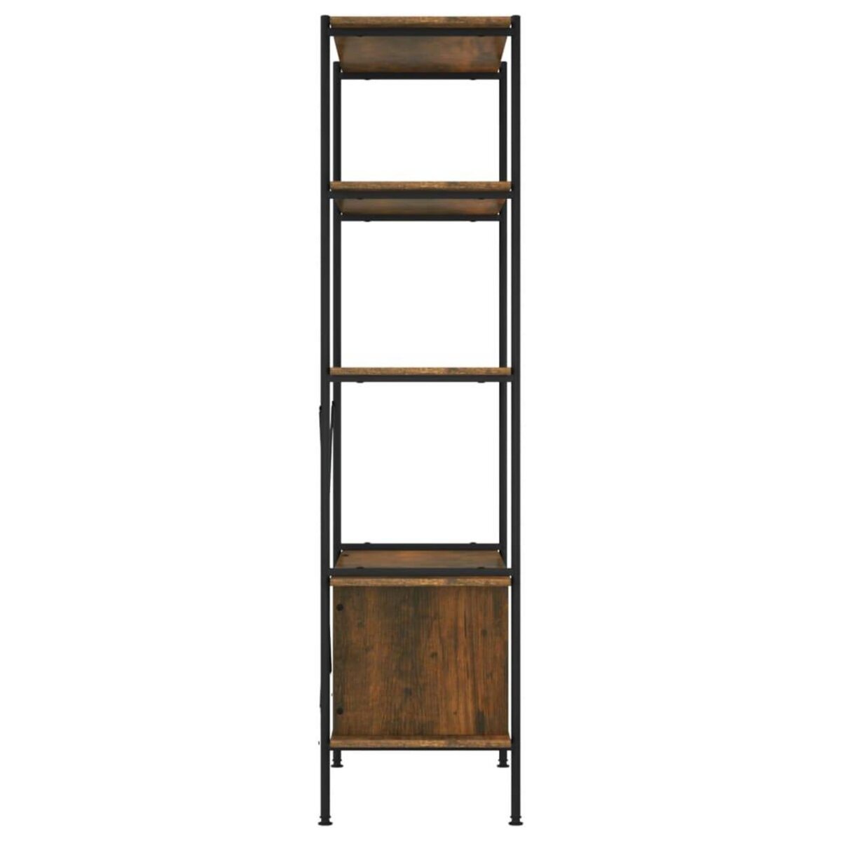 VIDAXL Etagere a 5 niveaux armoire 80x40x163cm Acier bois d'ingenierie