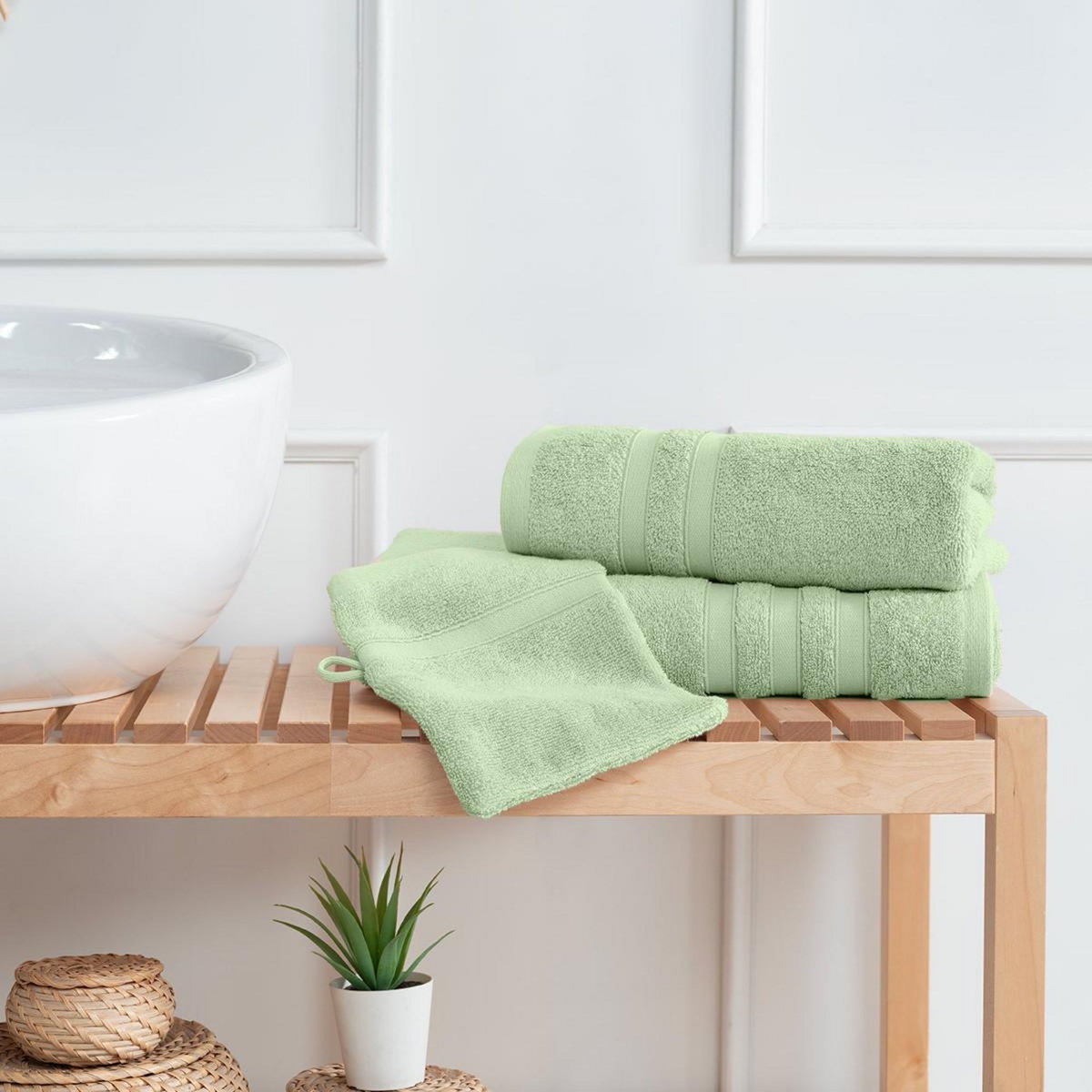 Sensei Maison Ensemble de bain 3 pièces 600 g/m² SENSILK