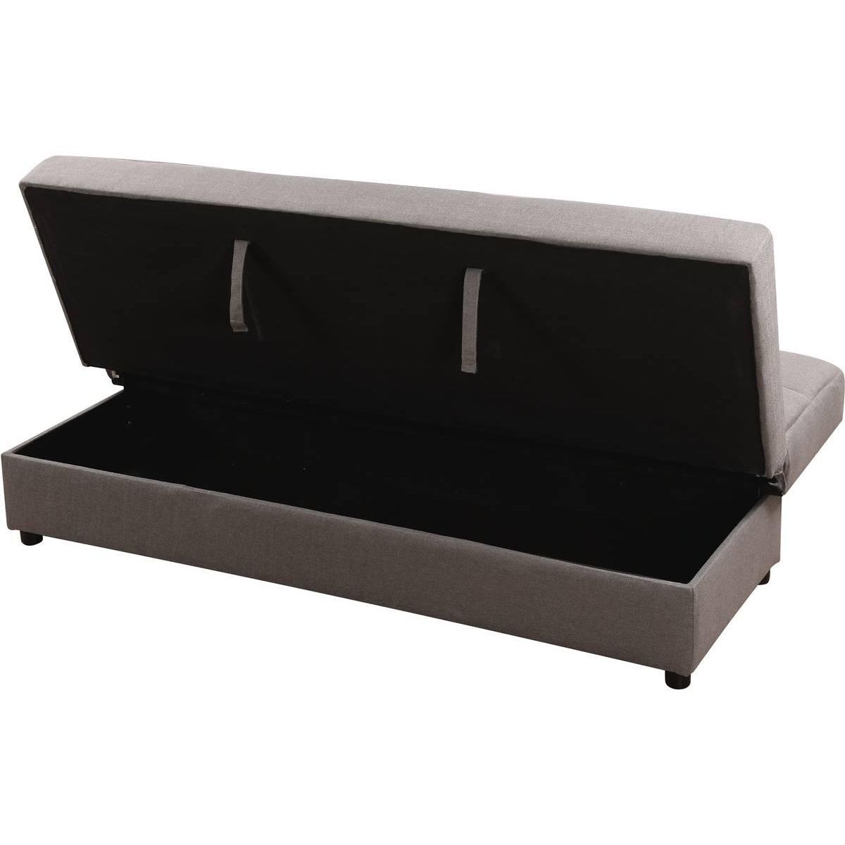 Habitat et Jardin Canapé Clic-Clac  Enzo  - 185 x 84 x 85 cm - 3 places - Gris