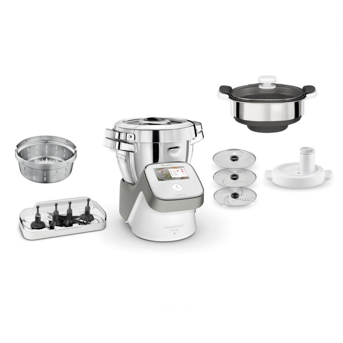 MOULINEX Robot cuiseur multifonctions 4.5l 1550w silver - YY5247FG