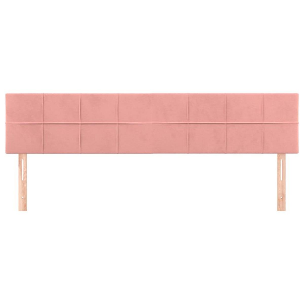 VIDAXL Tetes de lit 2 pcs Rose 80x5x78/88 cm Velours