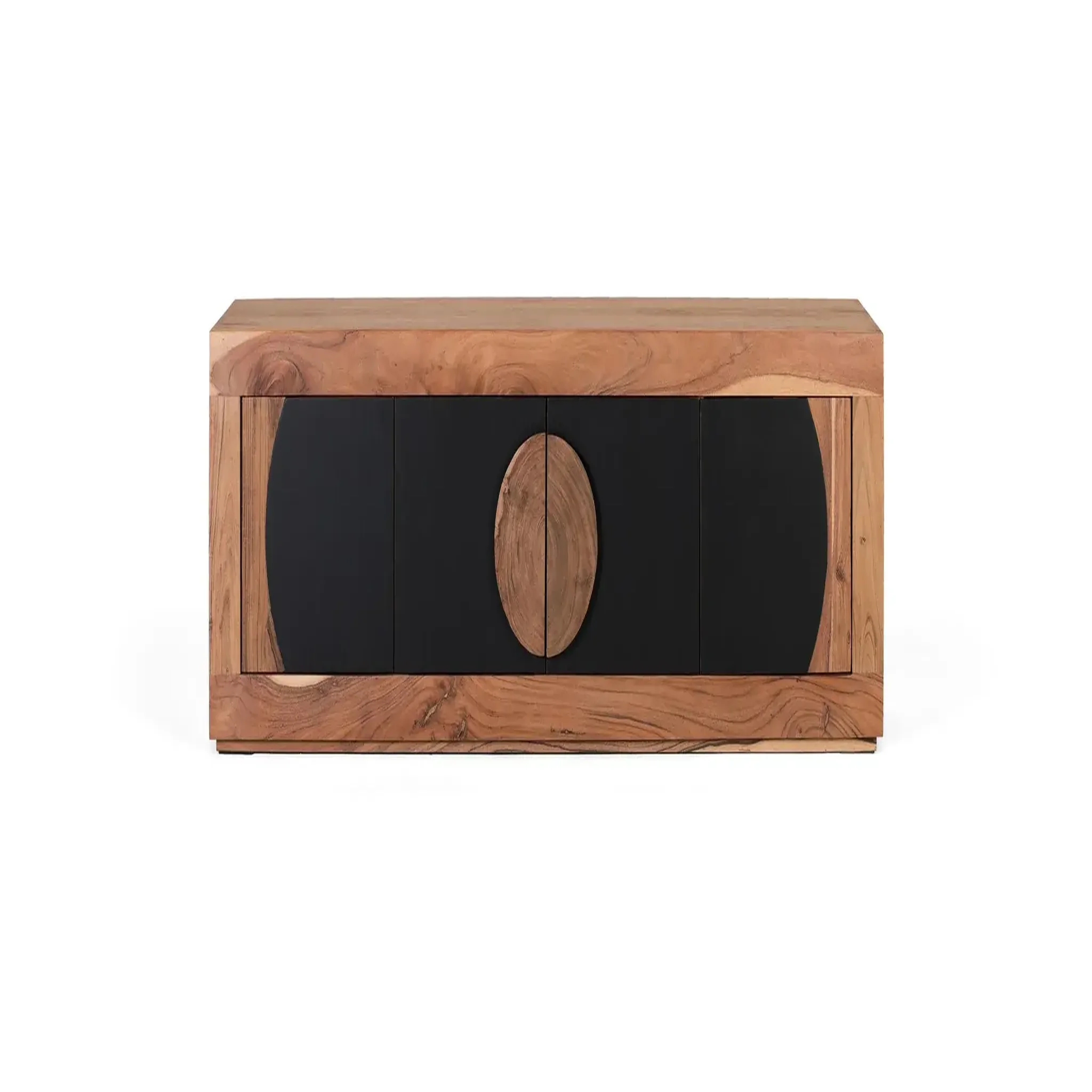 GINER Y COLOMER SL Meuble tv en bois d'acacia 160 cm style rustique contemporain