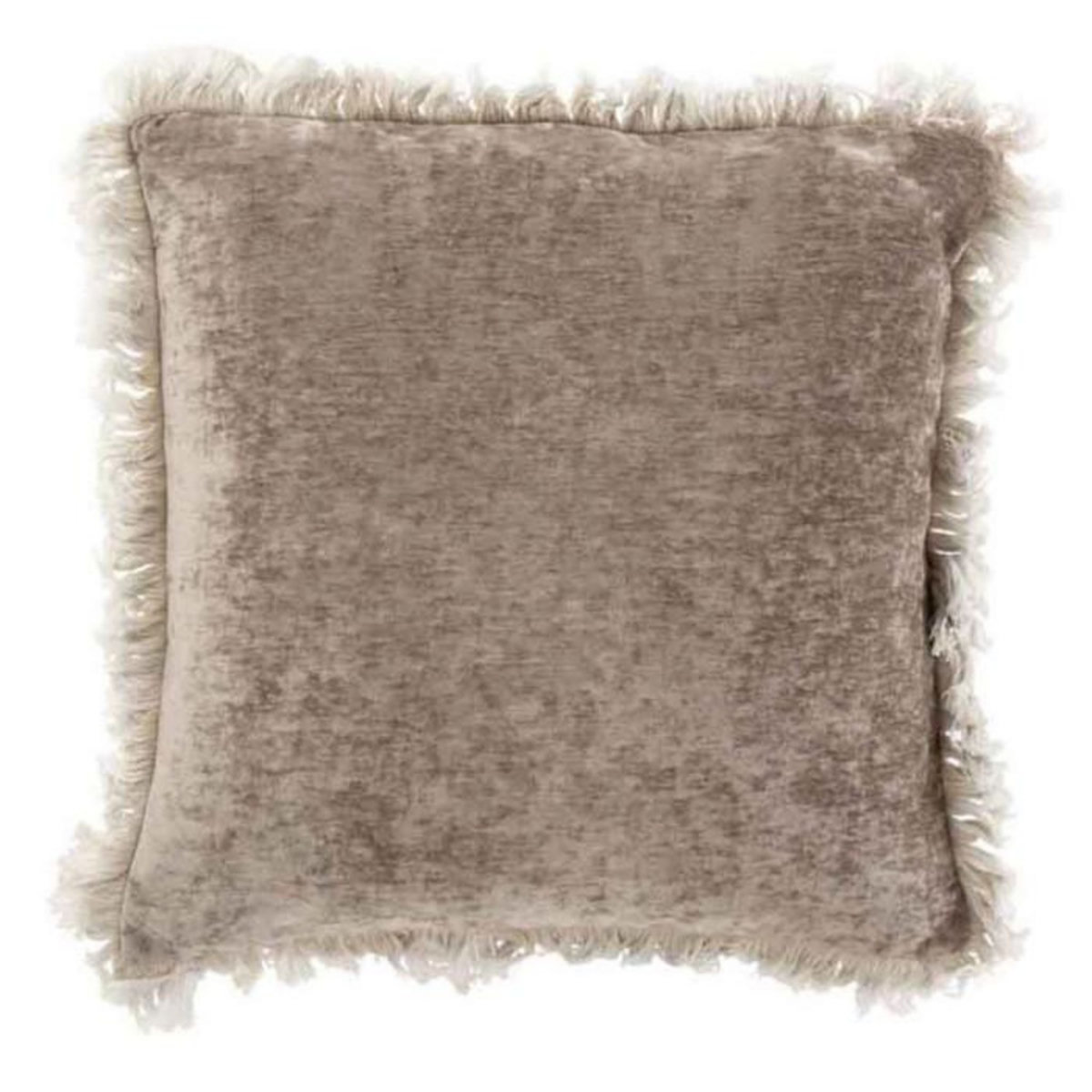 Paris Prix Coussin Déco  Franges  45x45cm Gris