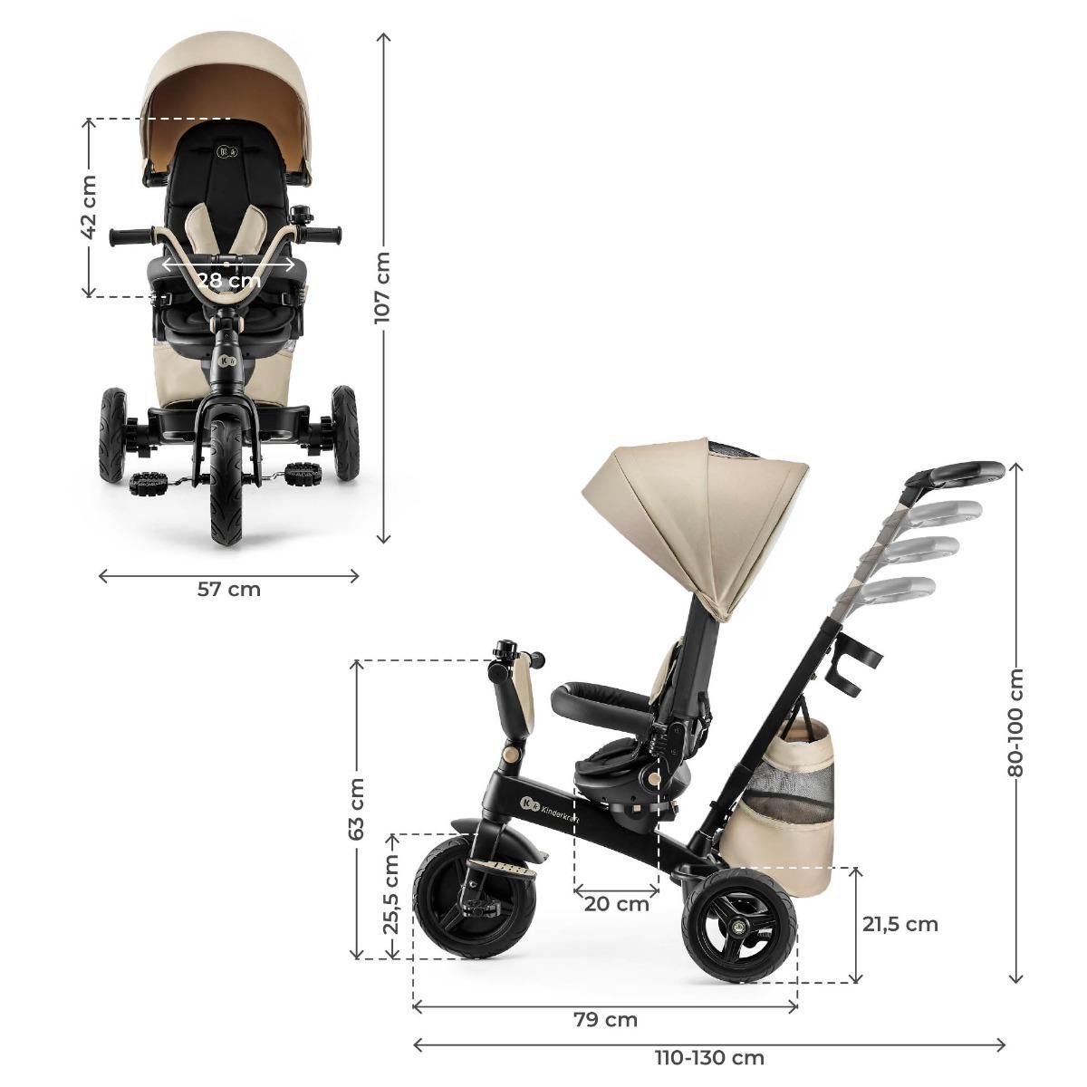 KINDERKRAFT Vélo à trois roues EASYTWIST