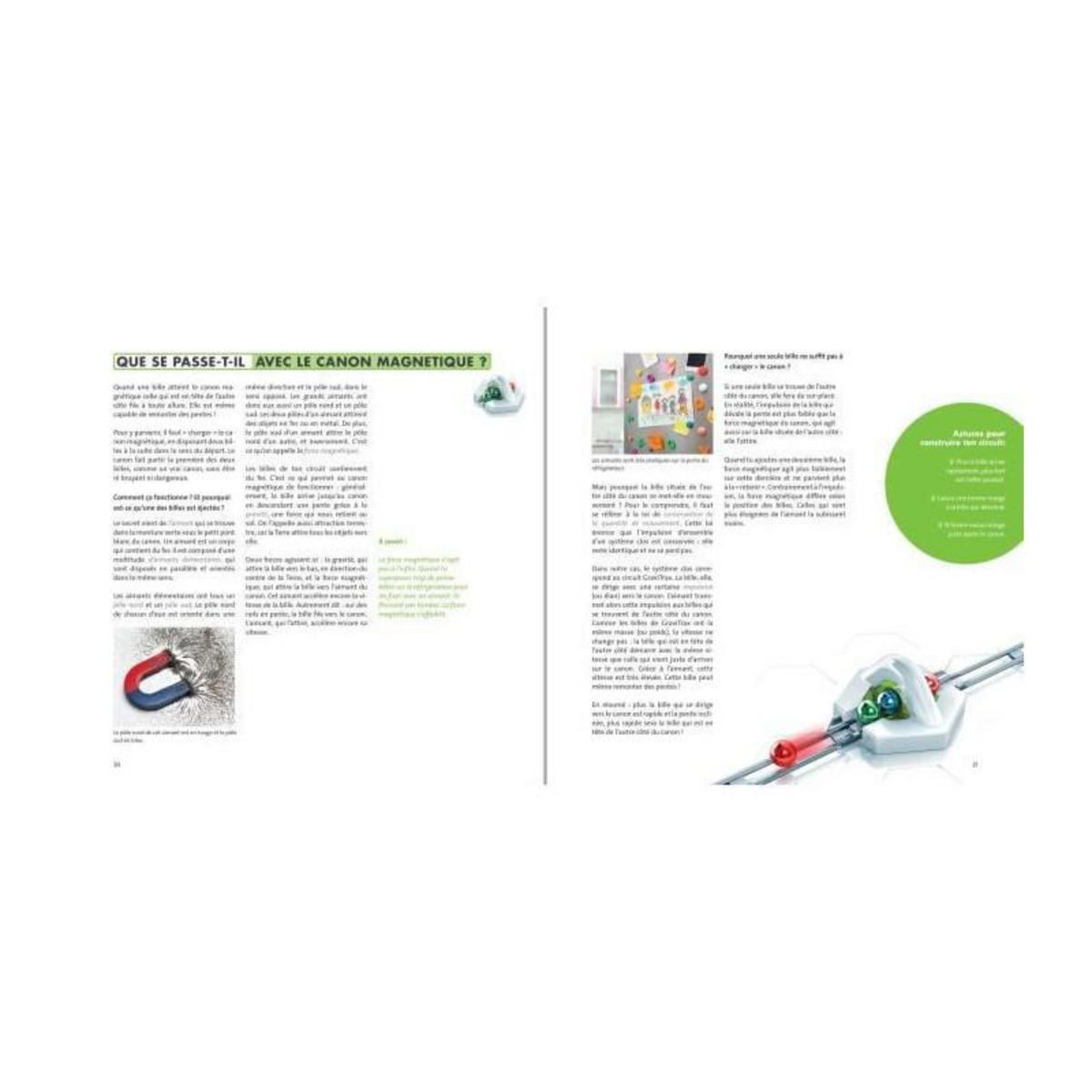 RAVENSBURGER Livre GraviTrax - 110 pages dastuces et defis - Jeu de construction STEM - Circuit de billes creatif - Ravensburger - des 8 ans