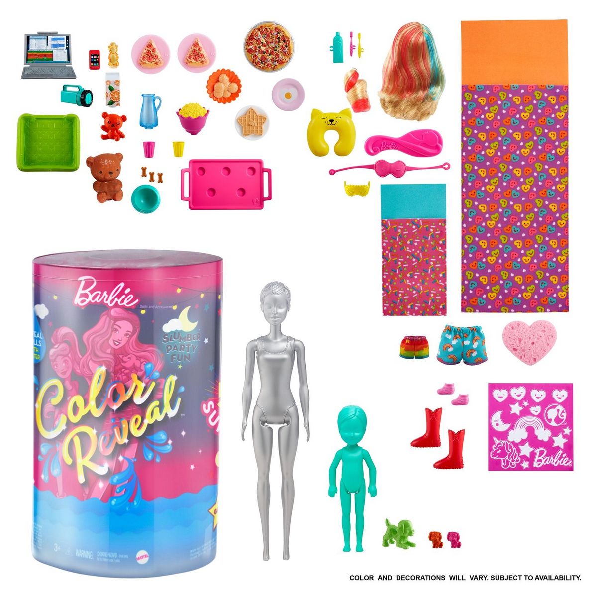 BARBIE Poupée Barbie colour Reveal Mega Treats 