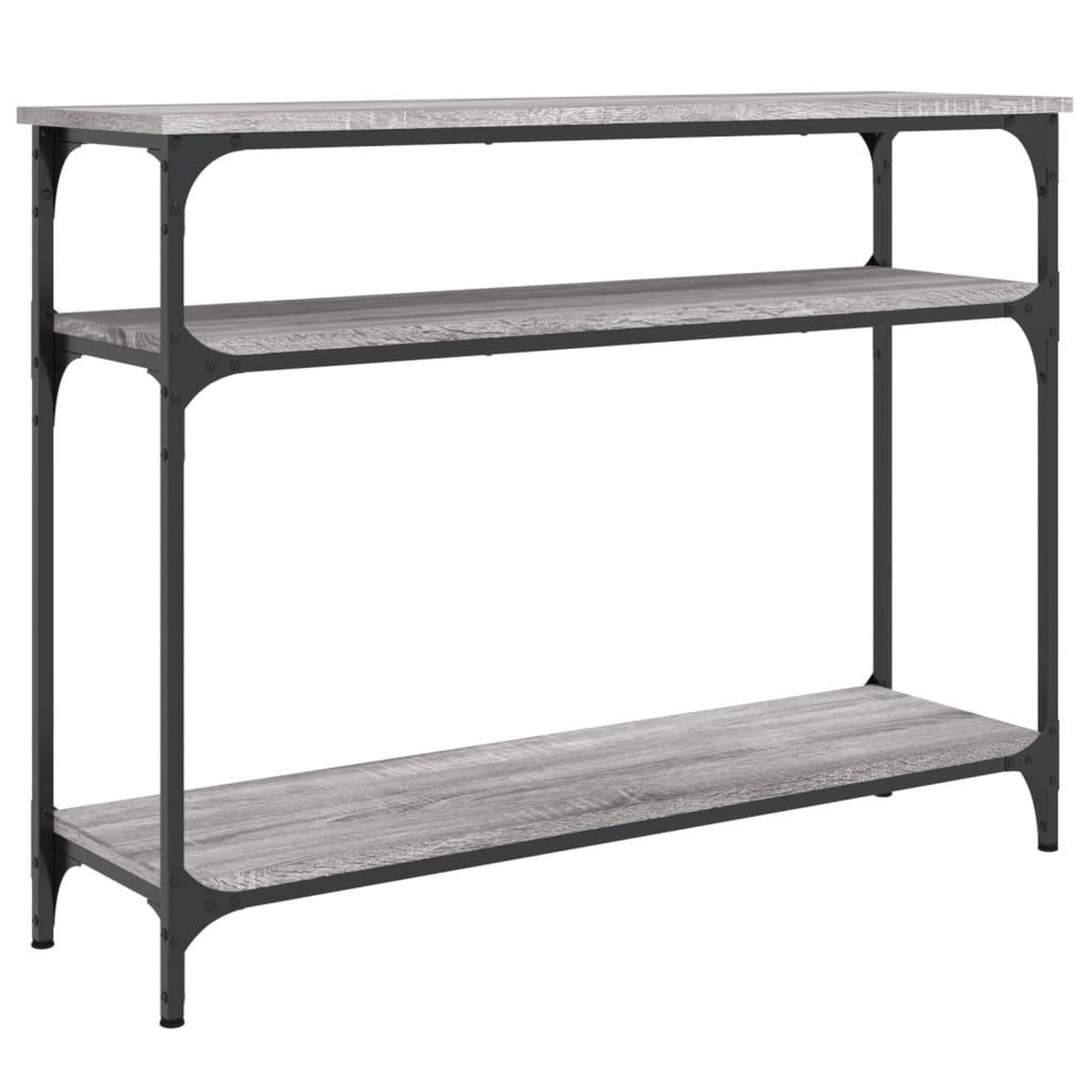 Voir la diapositive 2 : VIDAXL Table console sonoma gris 100x29x75 cm bois d'ingenierie