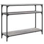 Voir la diapositive 2 : VIDAXL Table console sonoma gris 100x29x75 cm bois d'ingenierie