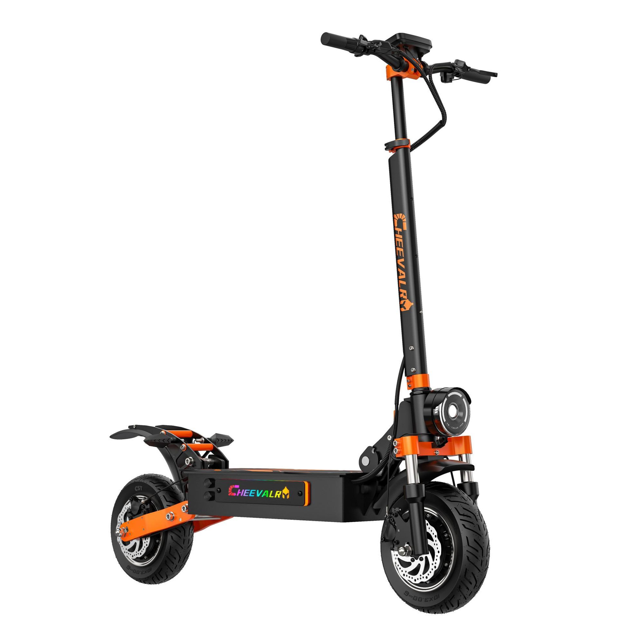 Voir la diapositive 6 : CHEEVALRY Trottinette électrique à double moteur CHEEVALRY S10, 52 V 36 Ah, autonomie jusqu'à 100 km