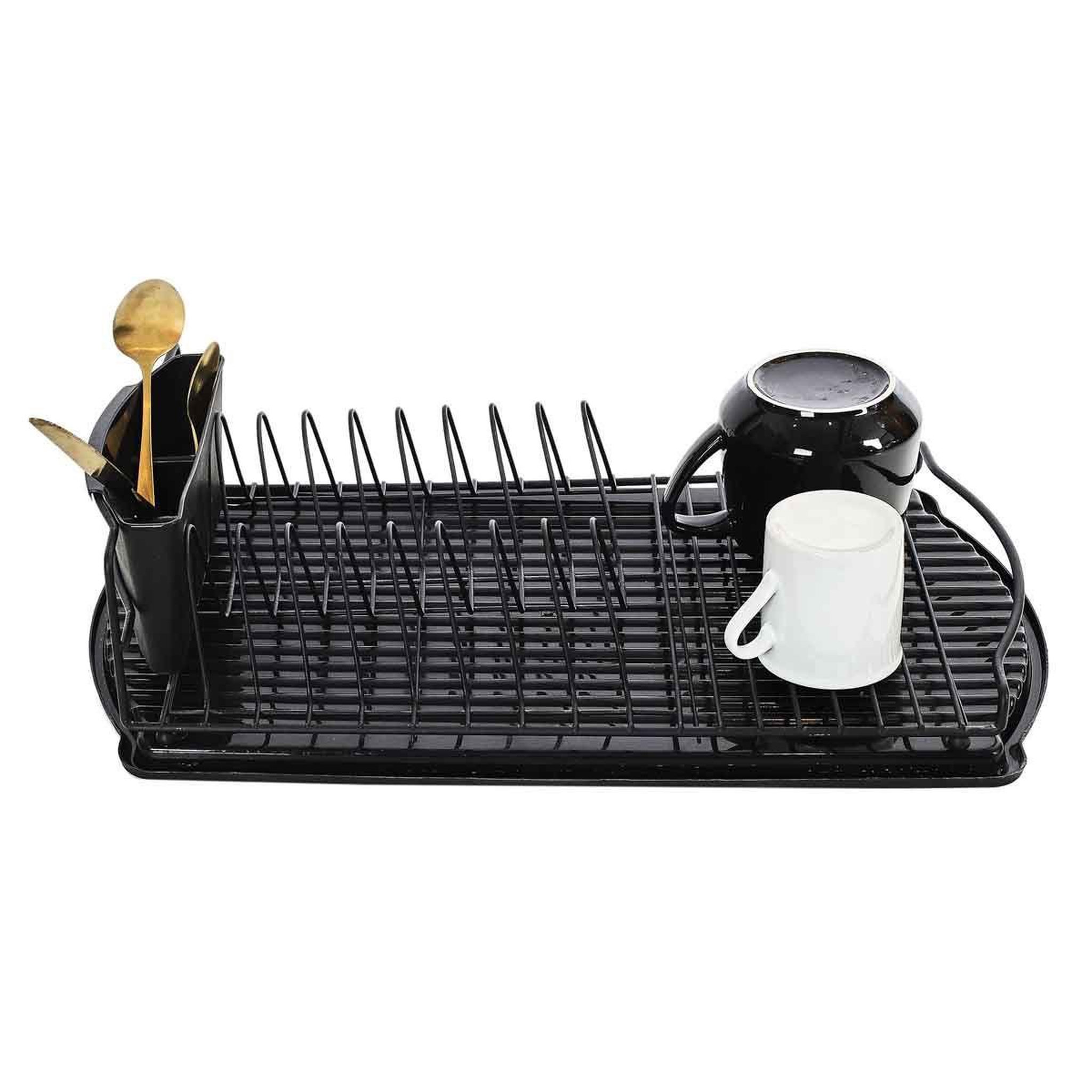 Voir la diapositive 3 : Je cherche une idee Égouttoir à Vaisselle Design  Compact  47cm Noir