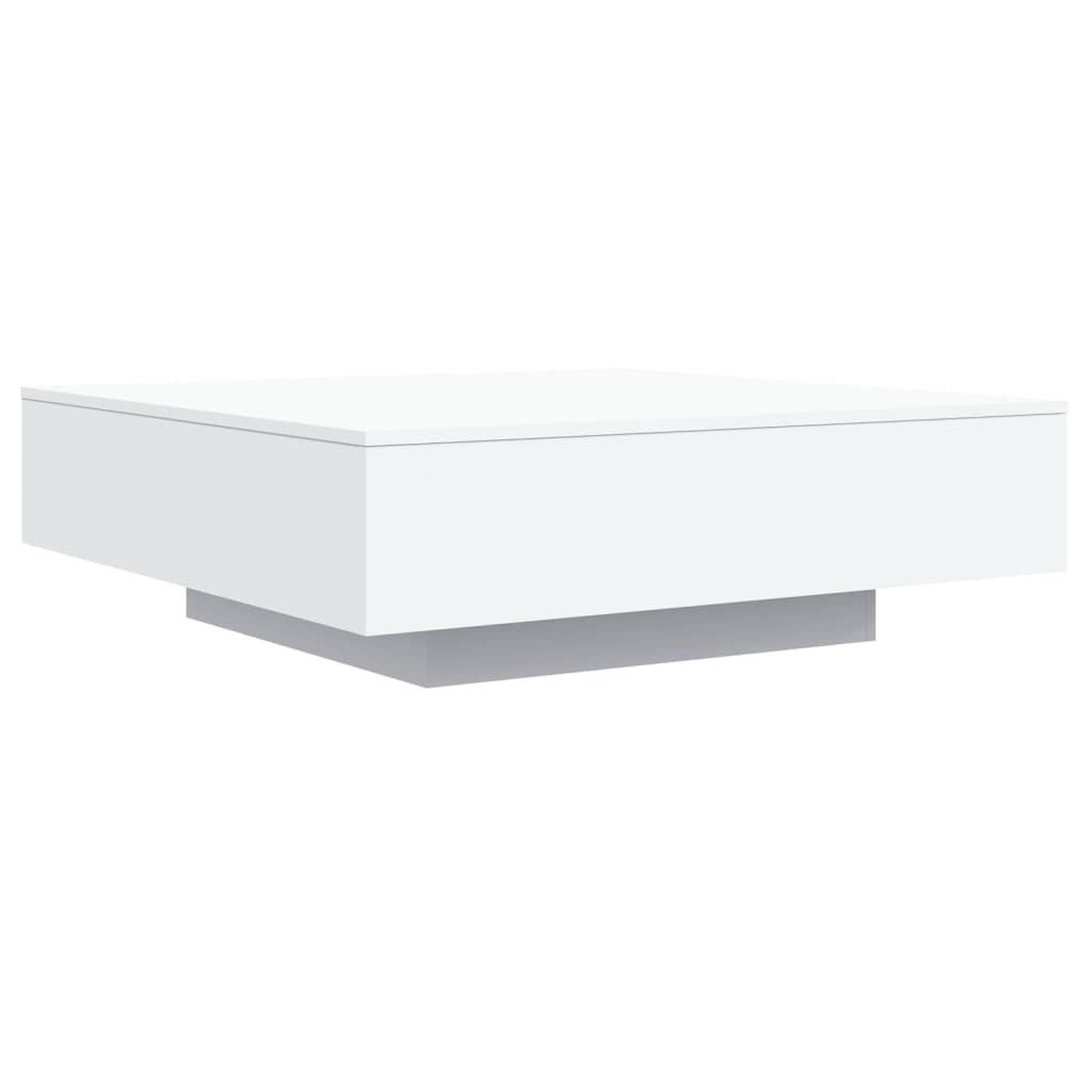 Voir la diapositive 2 : VIDAXL Table basse blanc 100x100x31 cm bois d'ingenierie