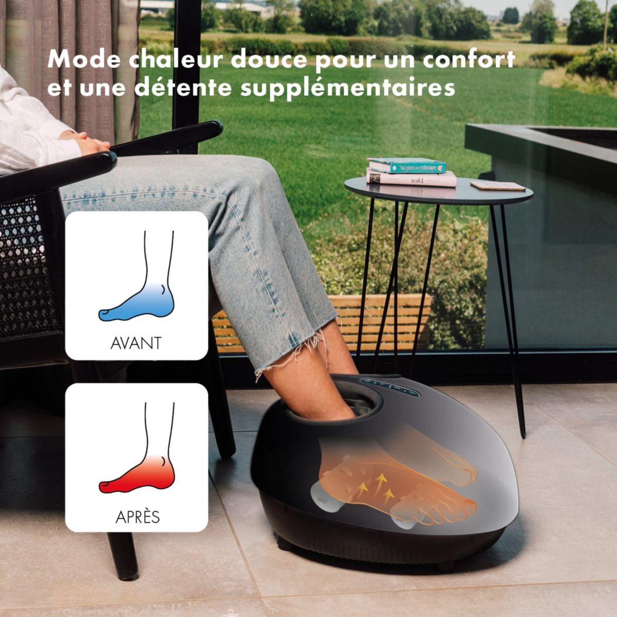 Voir la diapositive 3 : ZEN Masseur pieds confort ultime des pieds machu picchu