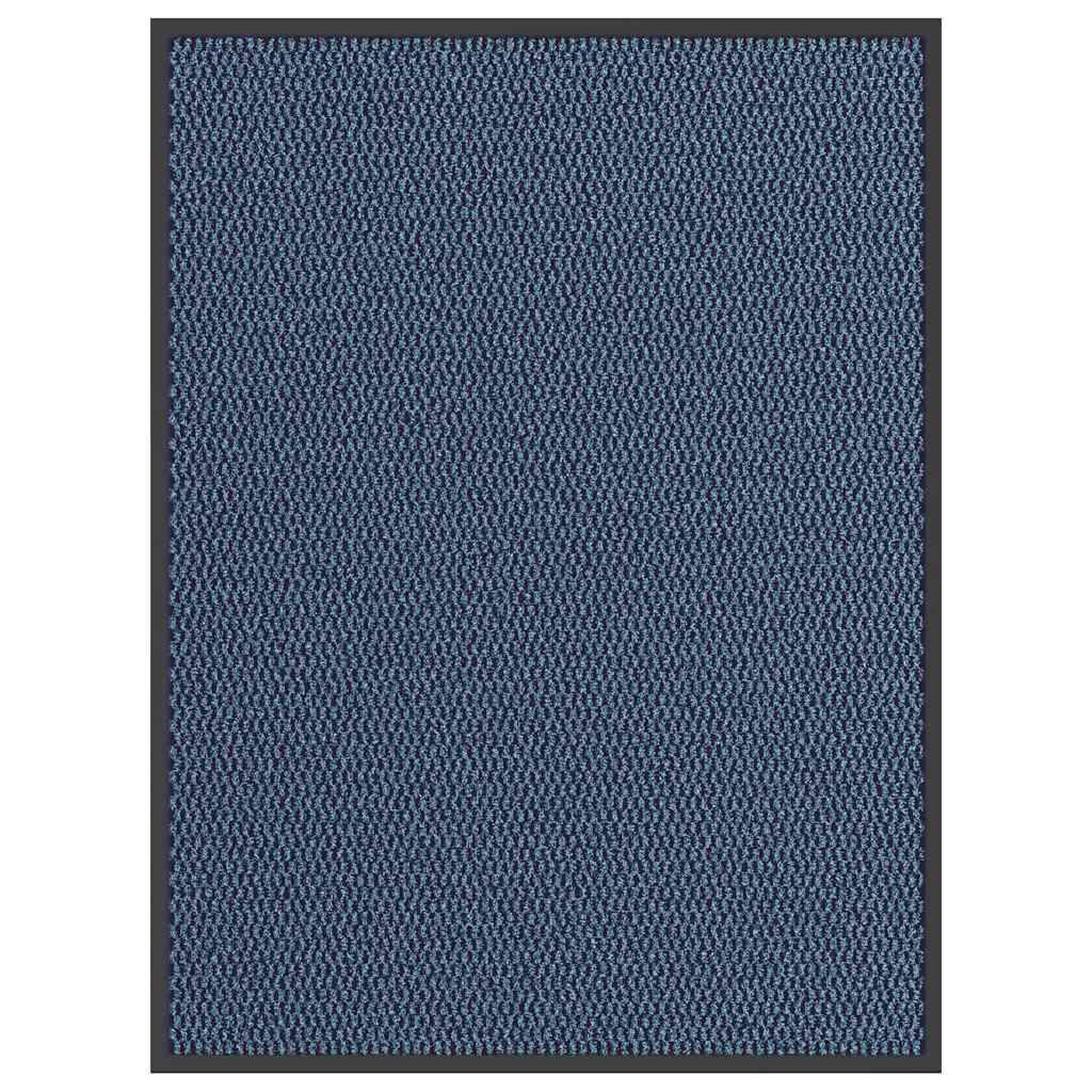 VIDAXL Paillasson bleu 90x120 cm