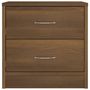 Voir la diapositive 4 : VIDAXL Table de chevet chene marron 40x30x40 cm bois d'ingenierie