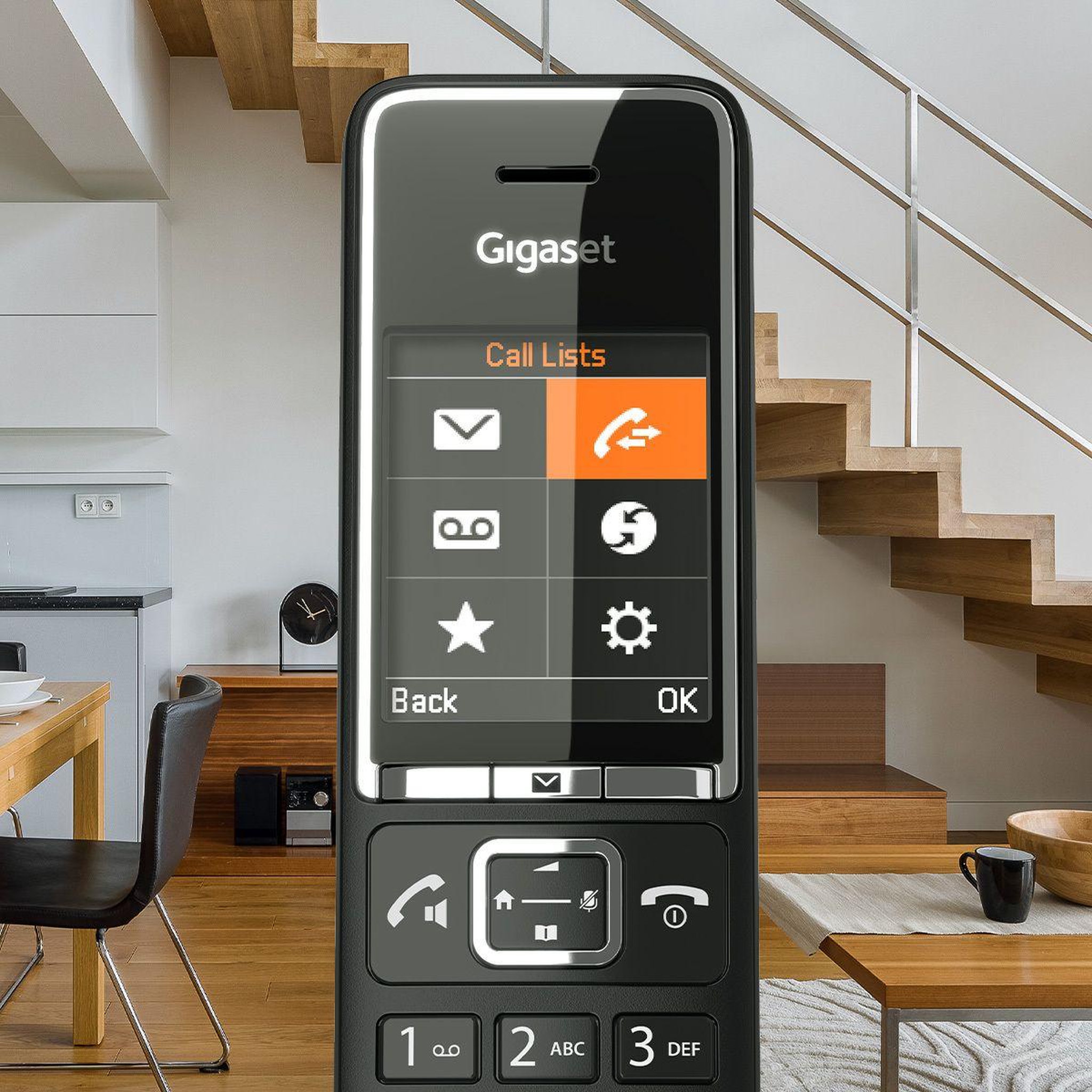 Voir la diapositive 3 : GIGASET Téléphone sans fil comfort 550a duo noir