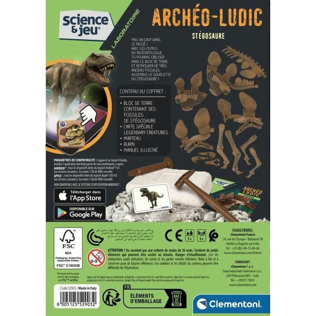 CLEMENTONI Jeu éducatif Clementoni Archéo Ludic Stégosaure