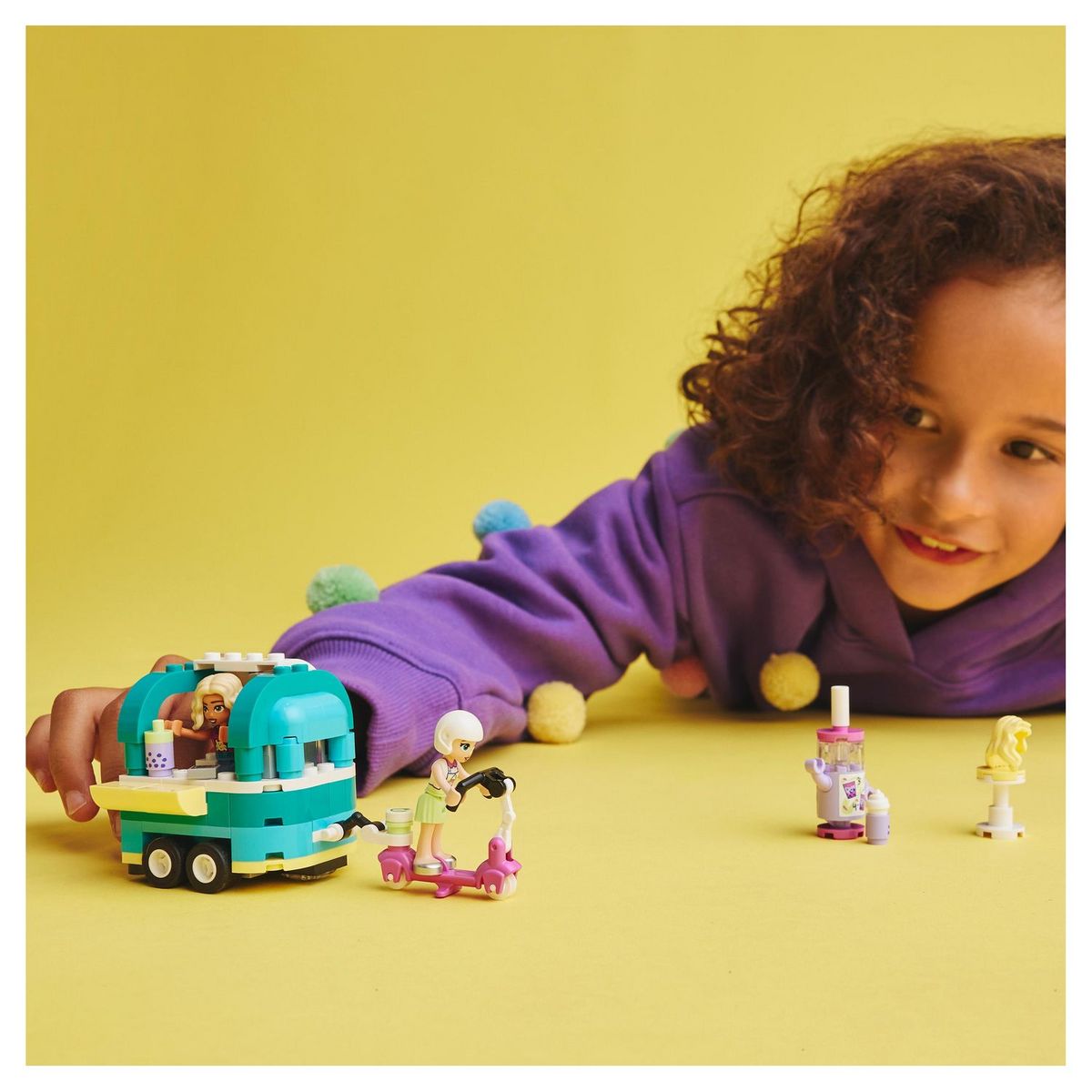 LEGO Friends 41733 La boutique mobile de Bubble Tea, Jouet Filles et Garçons 6 Ans, Jeu Créatif, avec Véhicules, et Personnages Nova & Mathilde