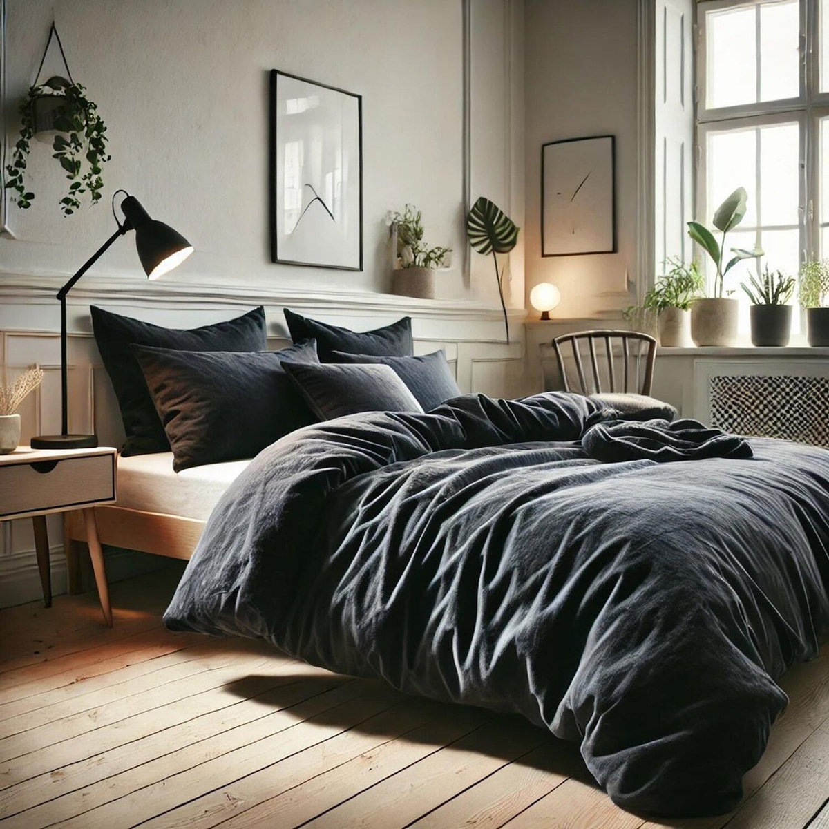 Home collection Paire de taies d'oreiller 100% coton 57fils