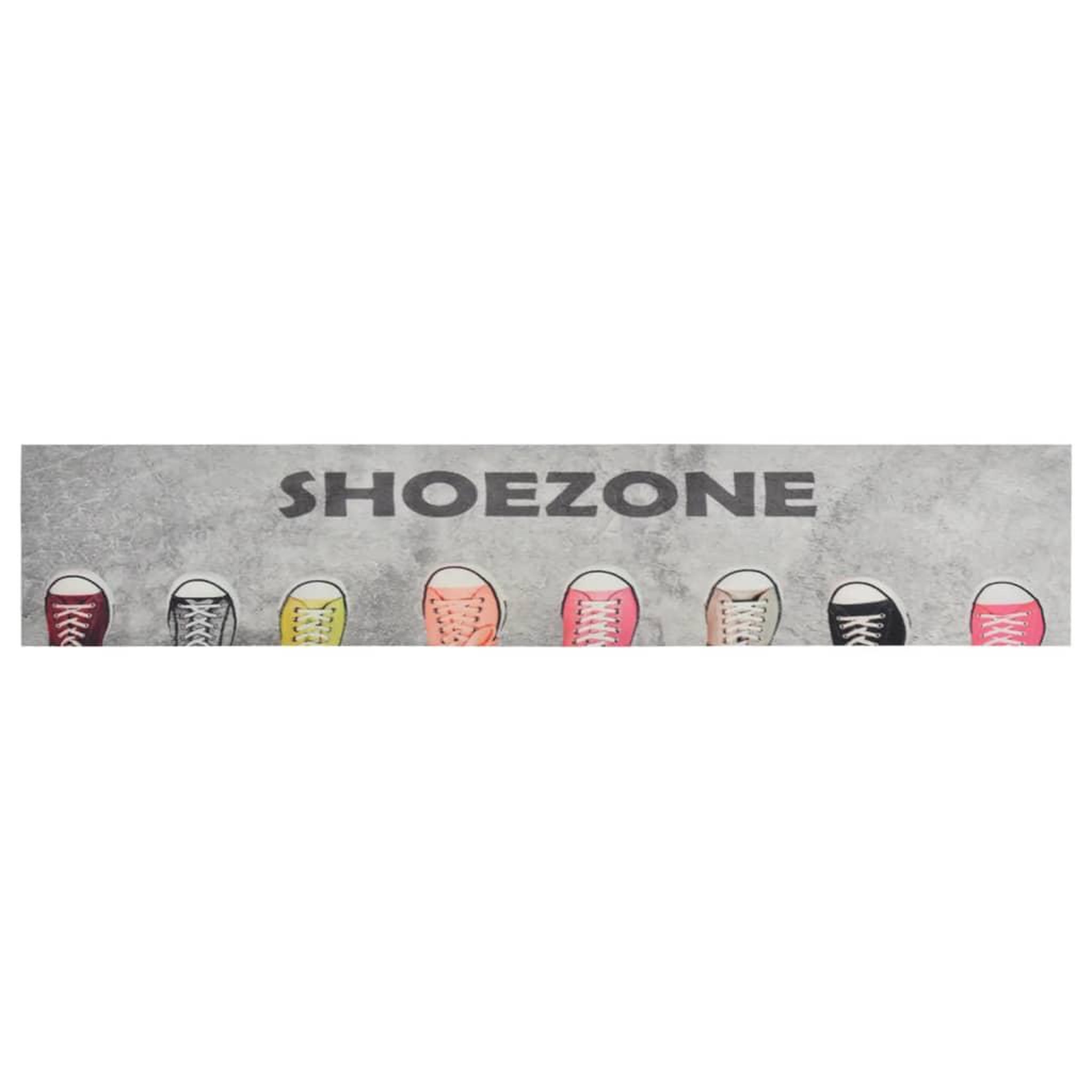 Voir la diapositive 2 : VIDAXL Tapis de cuisine lavable impression shoezone 60x300 cm velours