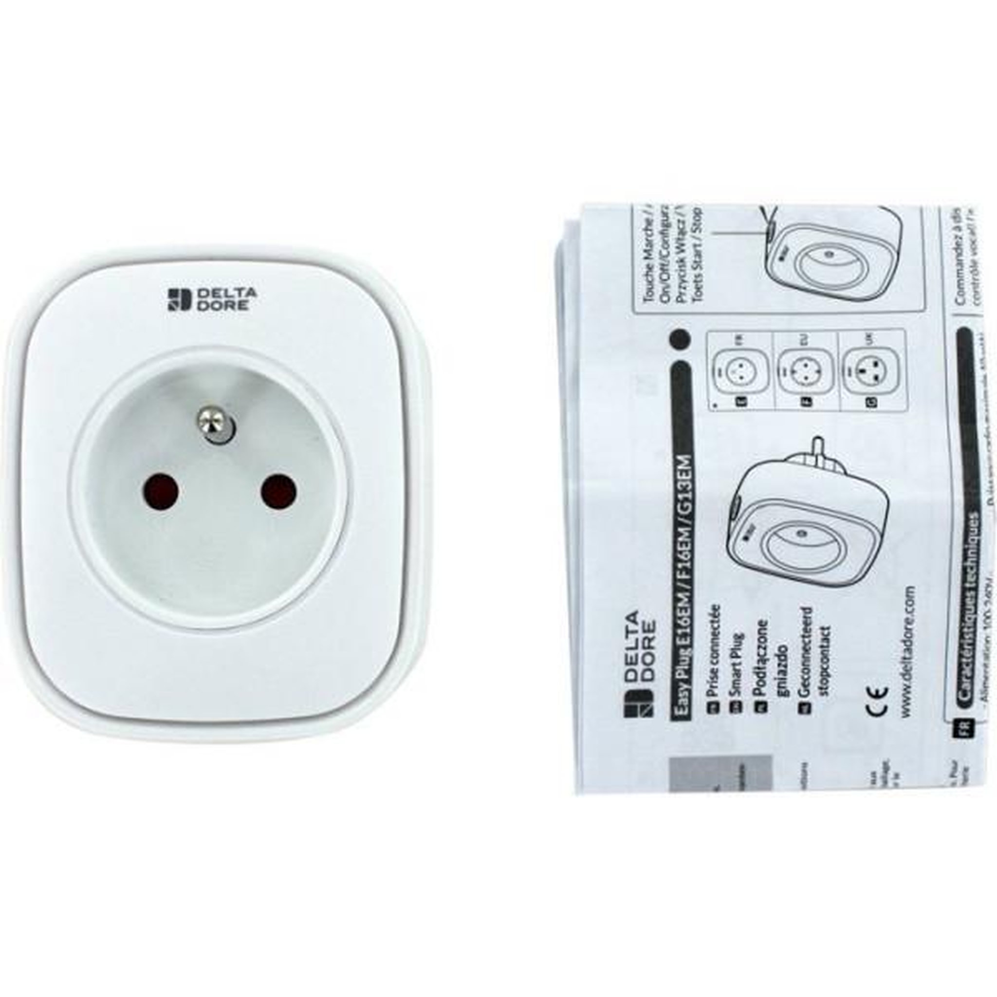 Voir la diapositive 4 : Delta Dore Prise - DELTA DORE - Easy Plug - E16EM - 16A - Blanc