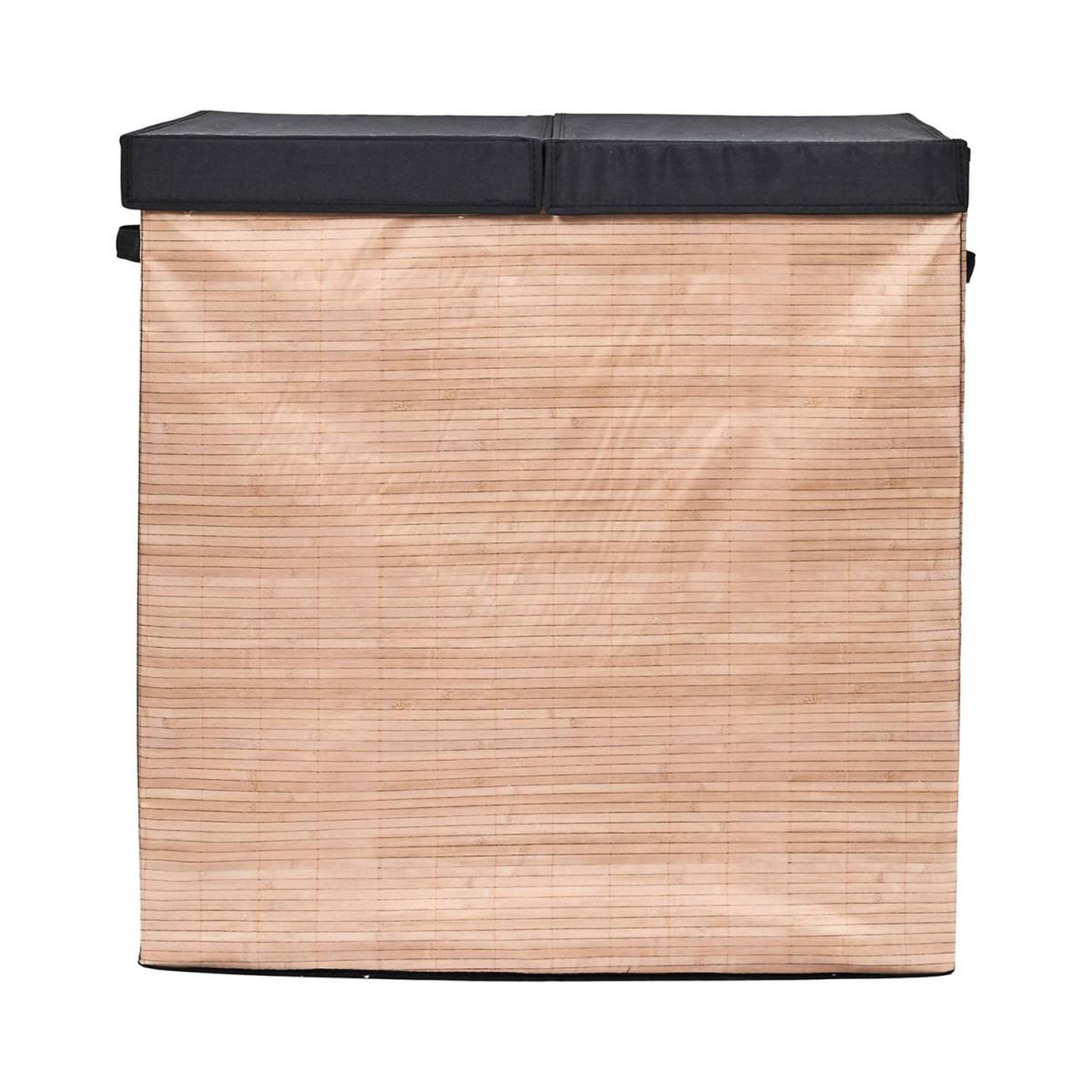 Voir la diapositive 2 : Je cherche une idee Panier à linge double compartiments  lou  58cm naturel